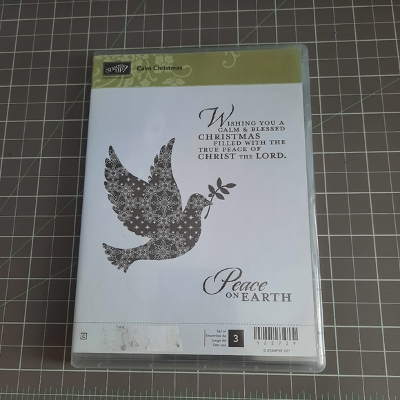 Calm Christmas Stampin Up rubber cling mount stamp set - Picture 1 of 2